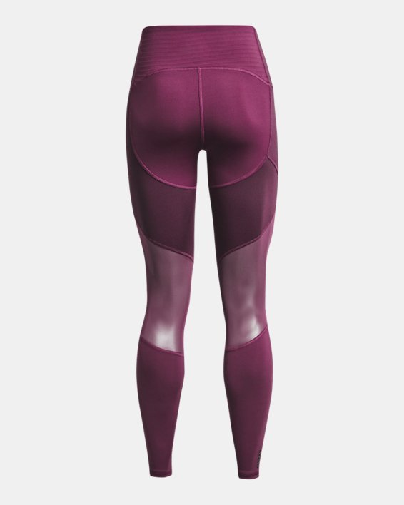 Women's UA RUSH™ HeatGear® No-Slip Waistband Full-Length Leggings, Purple, pdpMainDesktop image number 6